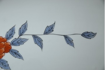 有田焼　神右衛門　3尺　約99cm　色彩豊かな染錦鶴絵が華やぐ皿立て付きの大皿　定価約100〜150万円　(R-084735)