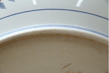 有田焼　神右衛門　3尺　約99cm　色彩豊かな染錦鶴絵が華やぐ皿立て付きの大皿　定価約100〜150万円　(R-084735)