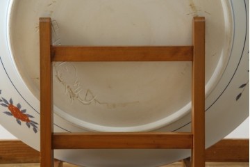 有田焼　神右衛門　3尺　約99cm　色彩豊かな染錦鶴絵が華やぐ皿立て付きの大皿　定価約100〜150万円　(R-084735)