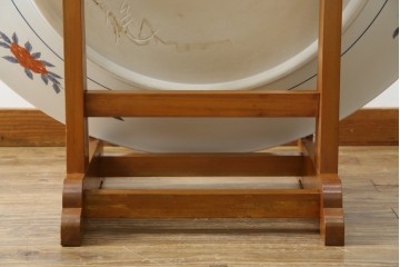 有田焼　神右衛門　3尺　約99cm　色彩豊かな染錦鶴絵が華やぐ皿立て付きの大皿　定価約100〜150万円　(R-084735)