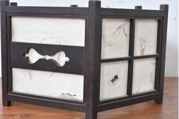 和製ヴィンテージ　松本民芸家具　希少モデル　絶版品　B型六角アンドン　和モダン・和風インテリアにおすすめな吊り下げ照明　(R-084737)