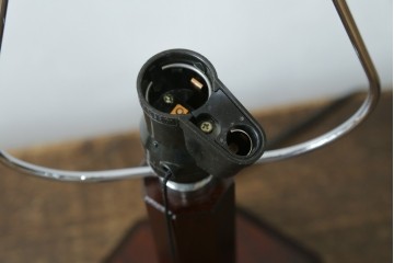 和製ヴィンテージ　民芸家具　和モダンな雰囲気あふれる木製のテーブルライト　(R-084739)