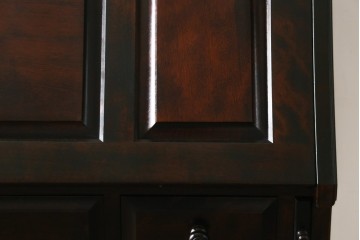 中古　カバ材　北の匠　山室家具製作所　希少な絶版品!風格ある存在感のライティングビューロー　(R-084741)