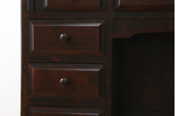 中古　カバ材　北の匠　山室家具製作所　希少な絶版品!風格ある存在感のライティングビューロー　(R-084741)