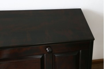 中古　カバ材　北の匠　山室家具製作所　希少な絶版品!風格ある存在感のライティングビューロー　(R-084741)