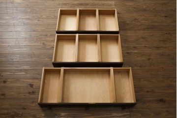 中古　カバ材　北の匠　山室家具製作所　希少な絶版品!風格ある存在感のライティングビューロー　(R-084741)