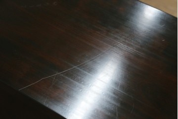 中古　カバ材　北の匠　山室家具製作所　希少な絶版品!風格ある存在感のライティングビューロー　(R-084741)