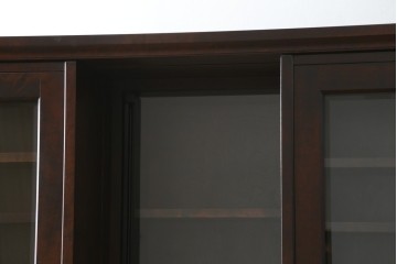 和製ヴィンテージ　北海道民芸家具　希少な絶版モデル　#121　収納力抜群!!お気に入りの本や雑貨のディスプレイに活躍するスライド本箱　(R-084742)　
