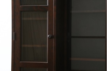 和製ヴィンテージ　北海道民芸家具　希少な絶版モデル　#121　収納力抜群!!お気に入りの本や雑貨のディスプレイに活躍するスライド本箱　(R-084742)　