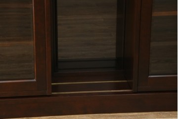 和製ヴィンテージ　北海道民芸家具　希少な絶版モデル　#121　収納力抜群!!お気に入りの本や雑貨のディスプレイに活躍するスライド本箱　(R-084742)　
