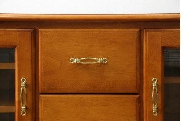 中古　美品　横浜クラシック家具　ダニエル(daniel)　優雅な佇まいのU-205 TVキャビネット　定価約54万5千円相当　(R-084744)