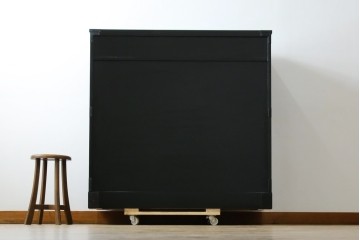 和製ヴィンテージ　美品　高級品!!　渡辺家具店　木地呂塗り　華やかな金具の仙台箪笥　定価約100万円　(R-084745)