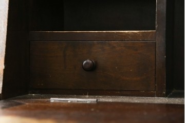 和製ビンテージ　激レアモデル　松本民芸家具　深みのある木肌が美しいビューロー　(R-084753)