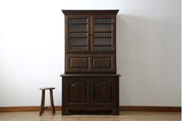 和製ヴィンテージ　激レアモデル　松本民芸家具　深みのある木肌が美しいビューロー　(R-084753)