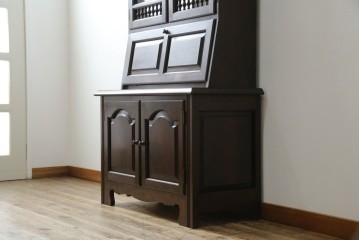 和製ヴィンテージ　激レアモデル　松本民芸家具　深みのある木肌が美しいビューロー　(R-084753)