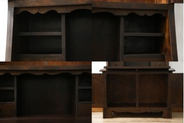 和製ヴィンテージ　激レアモデル　松本民芸家具　深みのある木肌が美しいビューロー　(R-084753)