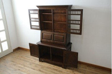 和製ヴィンテージ　激レアモデル　松本民芸家具　深みのある木肌が美しいビューロー　(R-084753)