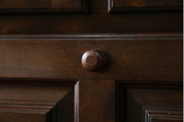 和製ヴィンテージ　激レアモデル　松本民芸家具　深みのある木肌が美しいビューロー　(R-084753)