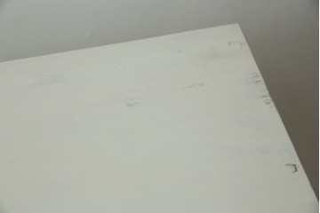 ラフジュ工房オリジナル　新規製作　爽やかなペイント仕上げのパタパタ扉収納棚　(R-084754)