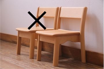 中古　飛騨産業　キツツキ　KF202B　ビーチ材　キッズスタッキングチェア1脚(子供椅子、イス、キッズチェア)(R-084758)