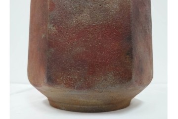 西端正　丹波焼　高さ 約34cm　釉薬の豊かな表情が魅力の花瓶　(R-084764)