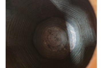 西端正　丹波焼　高さ 約34cm　釉薬の豊かな表情が魅力の花瓶　(R-084764)