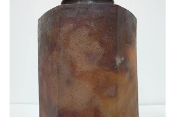 西端正　丹波焼　高さ 約34cm　釉薬の豊かな表情が魅力の花瓶　(R-084764)