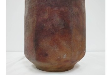 西端正　丹波焼　高さ 約34cm　釉薬の豊かな表情が魅力の花瓶　(R-084764)