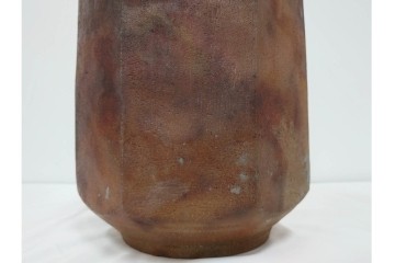 西端正　丹波焼　高さ 約34cm　釉薬の豊かな表情が魅力の花瓶　(R-084764)