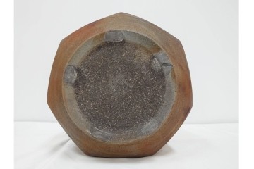 西端正　丹波焼　高さ 約34cm　釉薬の豊かな表情が魅力の花瓶　(R-084764)