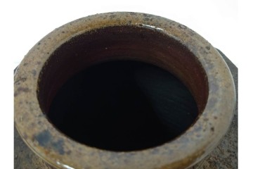 西端正　丹波焼　高さ 約34cm　釉薬の豊かな表情が魅力の花瓶　(R-084764)