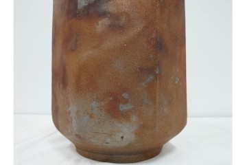 西端正　丹波焼　高さ 約34cm　釉薬の豊かな表情が魅力の花瓶　(R-084764)