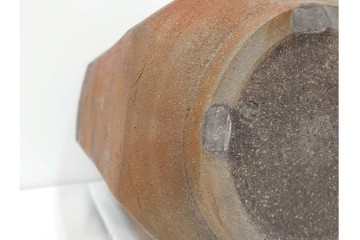 西端正　丹波焼　高さ 約34cm　釉薬の豊かな表情が魅力の花瓶　(R-084764)