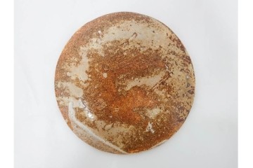 岐阜県無形文化財　加藤十右衛門　美濃　約14cm　4.6寸　素朴な風合いが魅力の伊賀皿10枚セット　(R-084767)