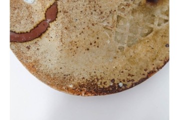 岐阜県無形文化財　加藤十右衛門　美濃　約14cm　4.6寸　素朴な風合いが魅力の伊賀皿10枚セット　(R-084767)