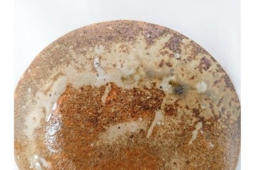 岐阜県無形文化財　加藤十右衛門　美濃　約14cm　4.6寸　素朴な風合いが魅力の伊賀皿10枚セット　(R-084767)