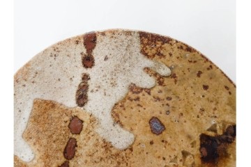 岐阜県無形文化財　加藤十右衛門　美濃　約14cm　4.6寸　素朴な風合いが魅力の伊賀皿10枚セット　(R-084767)