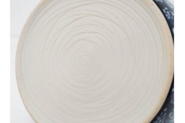 加藤利昌　京焼　青華　小梅花鳥共手　急須　湯呑　匠の美技を感じる番茶器揃　(R-084768)　