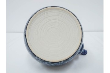 加藤利昌　京焼　青華　小梅花鳥共手　急須　湯呑　匠の美技を感じる番茶器揃　(R-084768)　