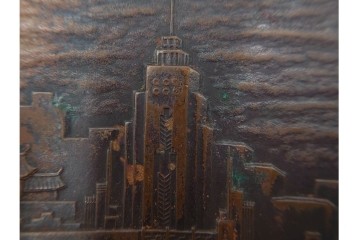 銅製　約200g　昭和8年大連市開催　満州大博覧会の開会式記念メダル　(R-084776)