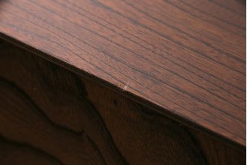 中古　伝統工芸　岩谷堂箪笥　脚付きリメイク　ダイナミックな杢目が堪能できる整理箪笥(収納棚、戸棚、引き出し、和タンス、収納箪笥)(R-084783)