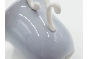 スペイン製　LLADRO(リヤドロ)　「ハッピーティータイム」　犬と猫のペア　カップ&ソーサー2客セット　品質保証書・箱付き　(R-084788)