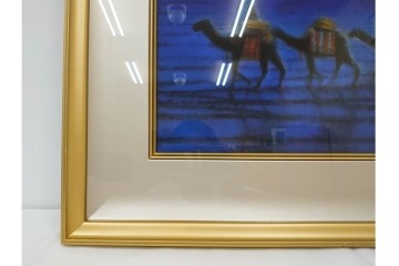 真作　平山郁夫　彩美版　限定500部　6/500　「月光パルミラ遺跡」　外箱付き　(R-084791)