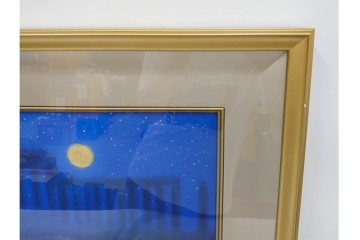 真作　平山郁夫　彩美版　限定500部　6/500　「月光パルミラ遺跡」　外箱付き　(R-084791)