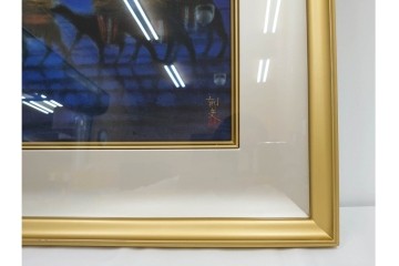 真作　平山郁夫　彩美版　限定500部　6/500　「月光パルミラ遺跡」　外箱付き　(R-084791)