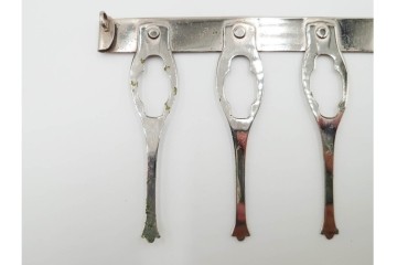 当時物!　旧日本軍(大日本帝国陸軍)　第2種射撃章・戦没従軍記章・戦捷徽章・コンパス(出動記念の刻印入り)・勲章吊り金具の5点セット　(R-084793)