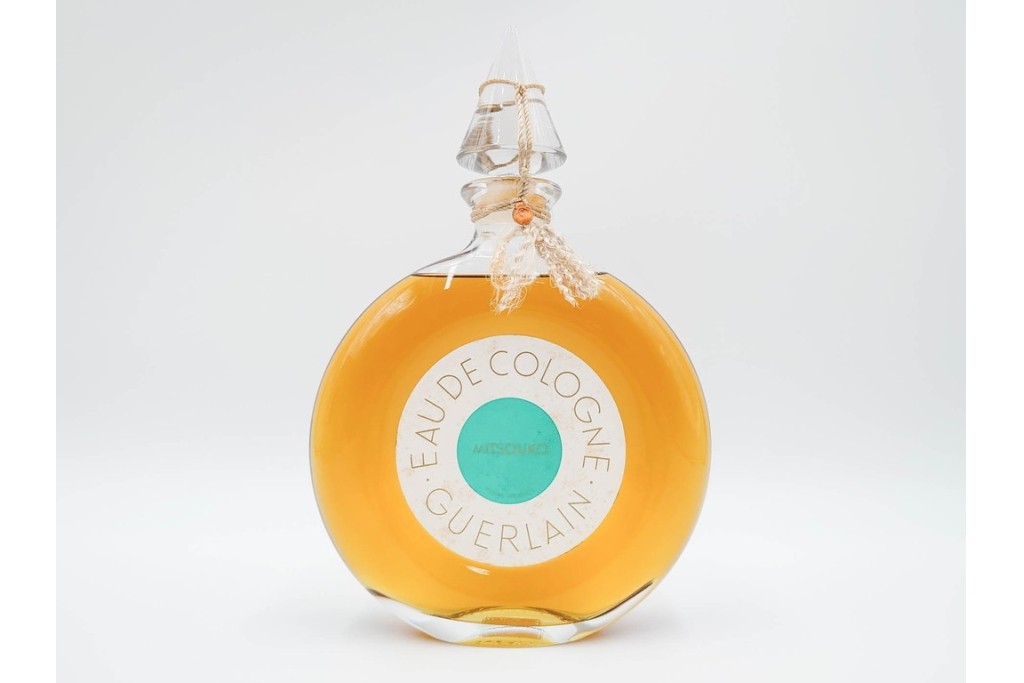 フランスヴィンテージ　名香　GUERLAIN(ゲラン)　MITSOUKO(ミツコ)　500ml・90ml・7.5ml　オーデコロン&パルファムの香水セット　外箱付き　(R-084794)