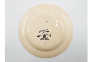 イギリスビンテージ　Susie Cooper(スージークーパー)　グレイリーフ　ドレスデンスプレイ　プランタン　カクタス　アカデミーパターン(チューリップ)　テーブルに華やかさと温かみを添えるカップ&ソーサー4客・プレート5枚セット　(R-084795)