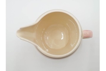 イギリスヴィンテージ　Susie Cooper(スージークーパー)　ロングリーフ　上品で可愛らしいカップ&ソーサー2客・クリーマー・プレート4枚セット　(R-084796)