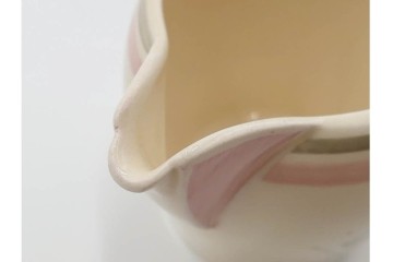 イギリスヴィンテージ　Susie Cooper(スージークーパー)　ロングリーフ　上品で可愛らしいカップ&ソーサー2客・クリーマー・プレート4枚セット　(R-084796)